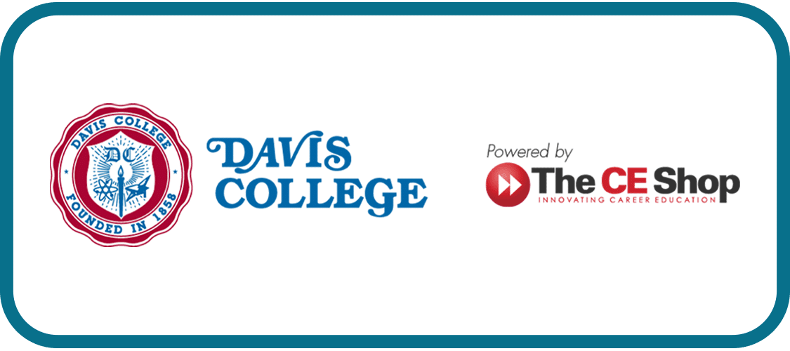 Davis College and The CE Shop Logo