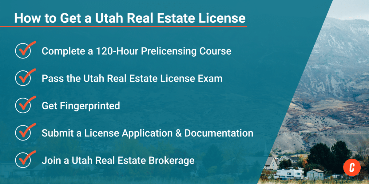 Infographic: How to get a Utah real estate license