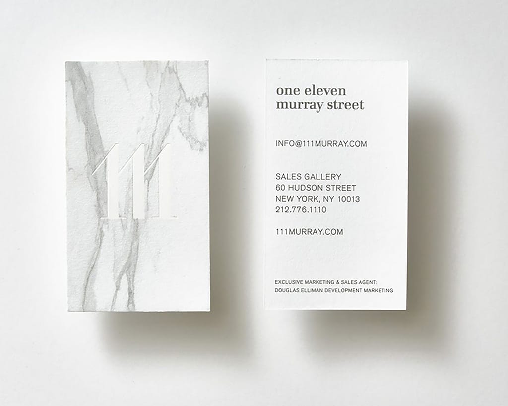 One Eleven Murray Street Business Cards