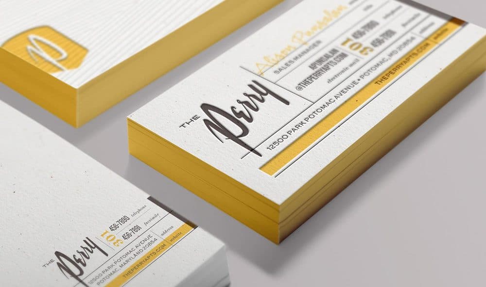 The Perry Apartments Business Cards