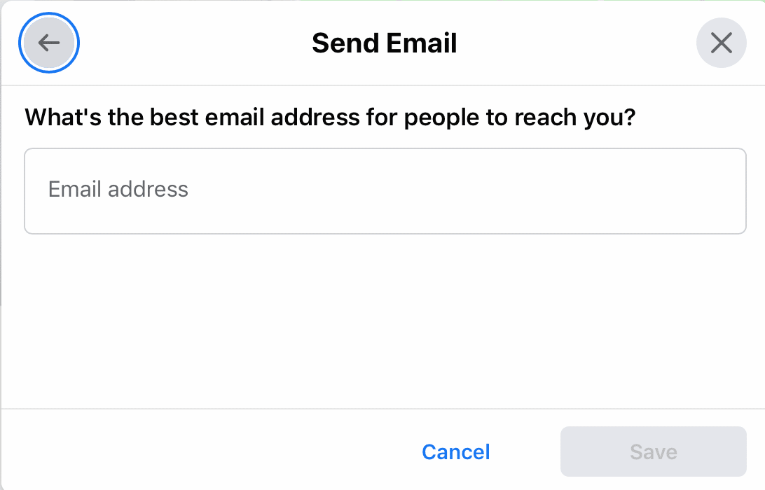 facebook-send-email