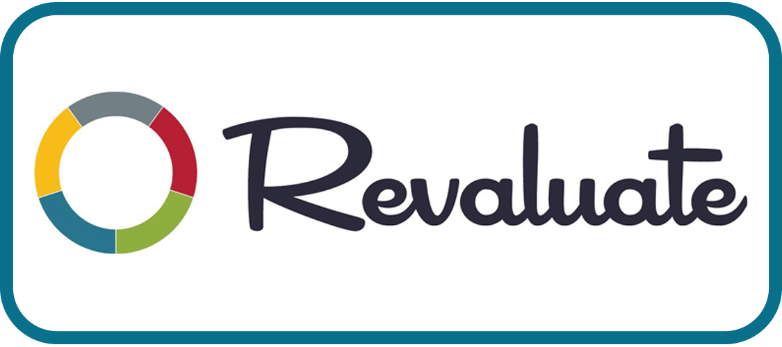 Logo: Revaluate - a real estate predictive analytics company
