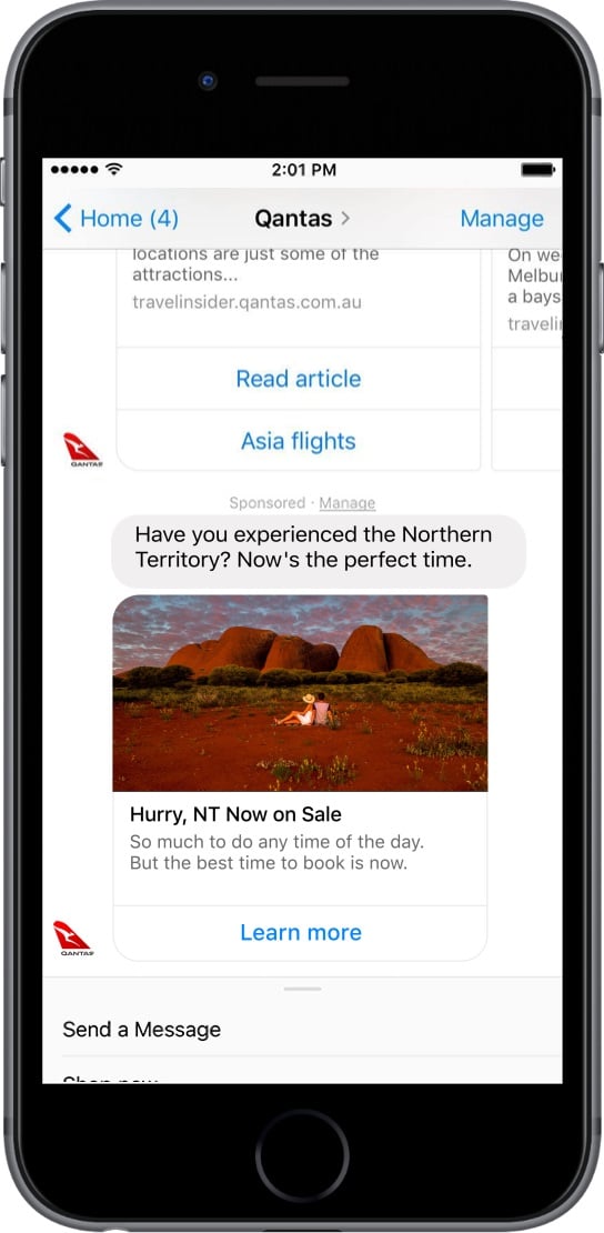 Qantas - This Ad Strategy Gets Open Rates 242% Higher Than Email