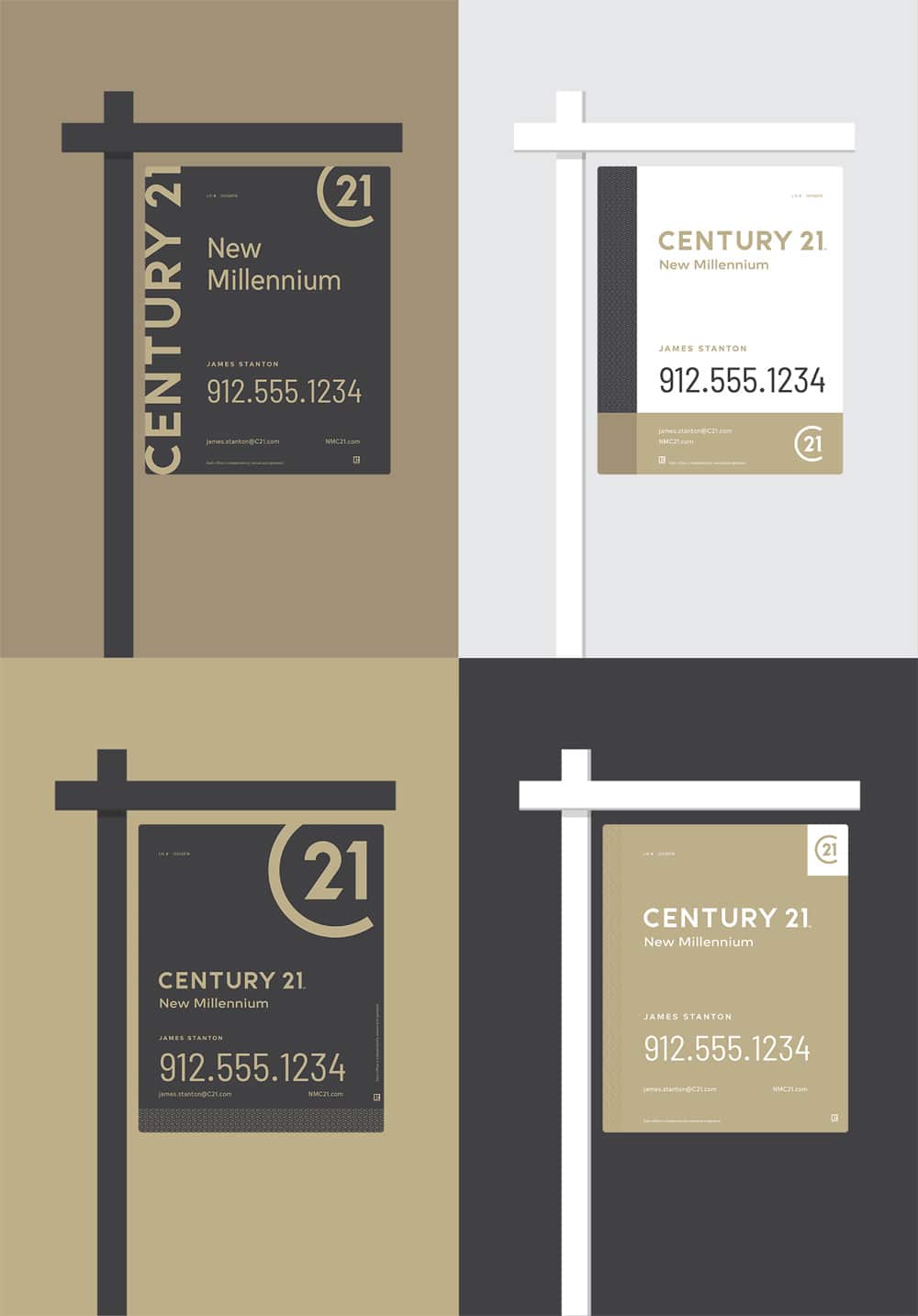 Yard Signs - Century 21 Rebrand: A New Gold Standard for the Bitcoin Era?