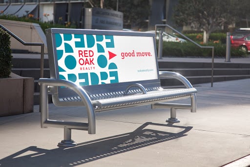 Red Oak park bench