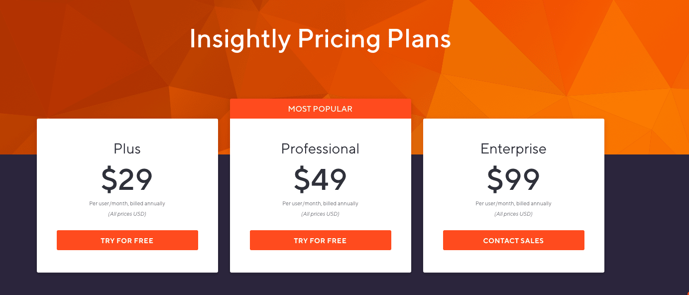 Insightly Pricing Plans