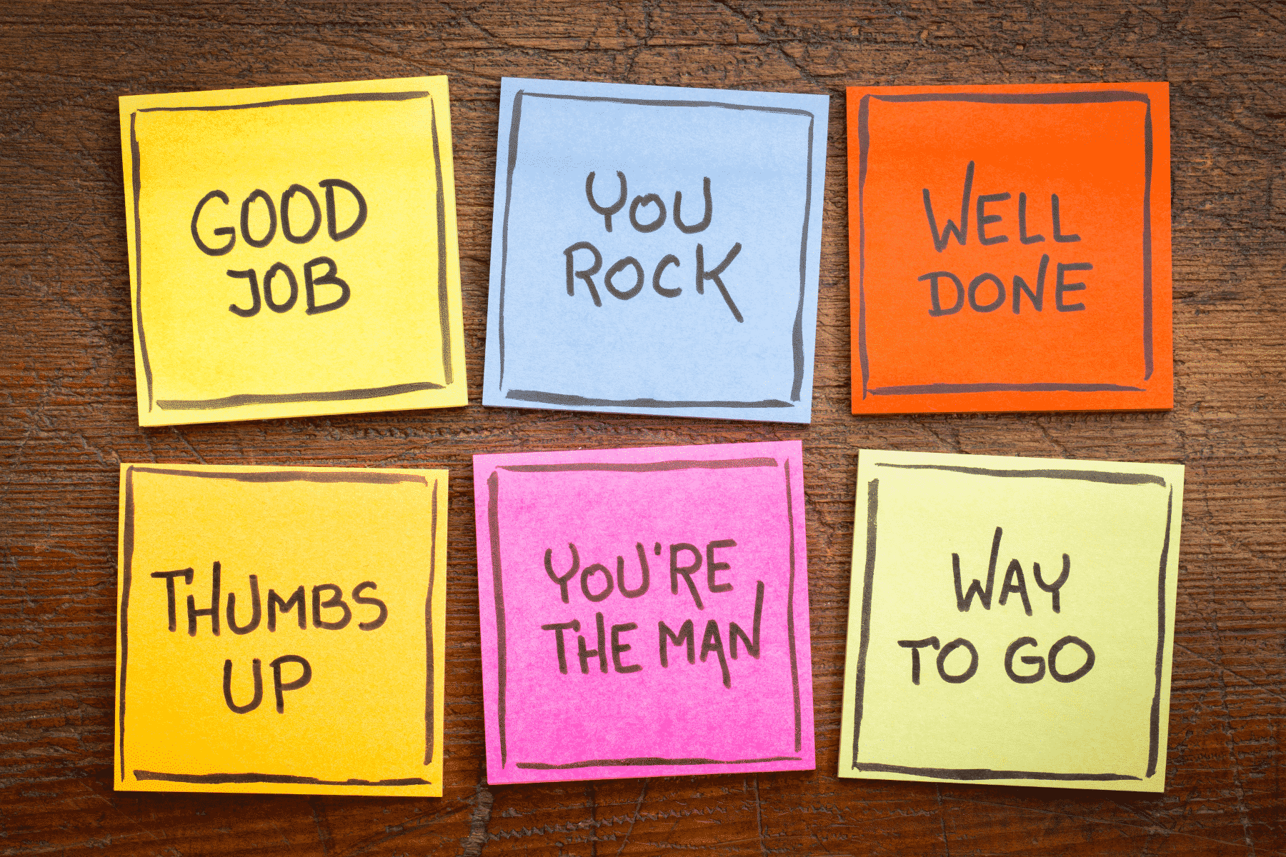 Job Well Done Post-it notes