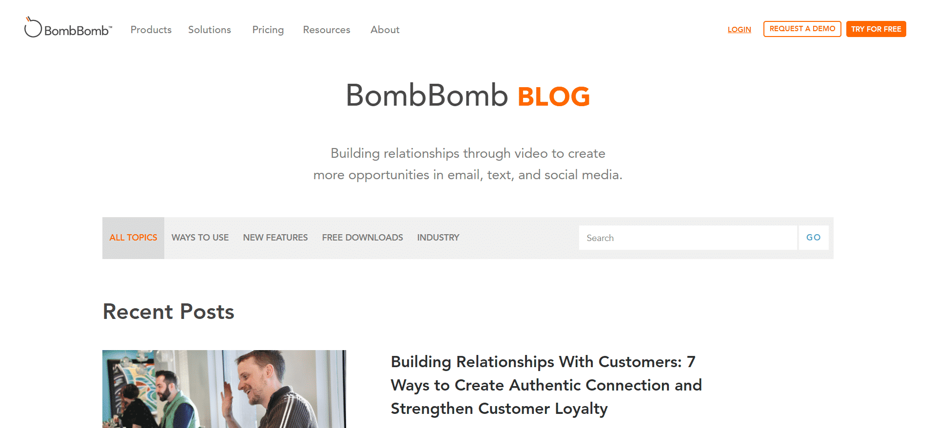 BombBomb Blog