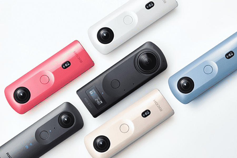 Ricoh Theta Camera in different colors