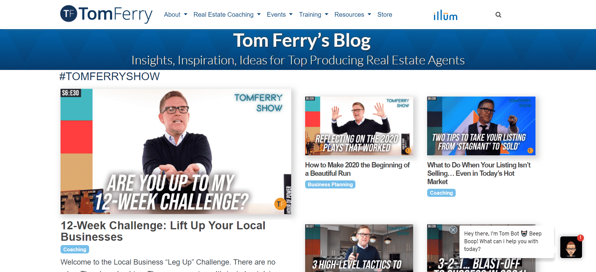 Tom Ferry’s Blog