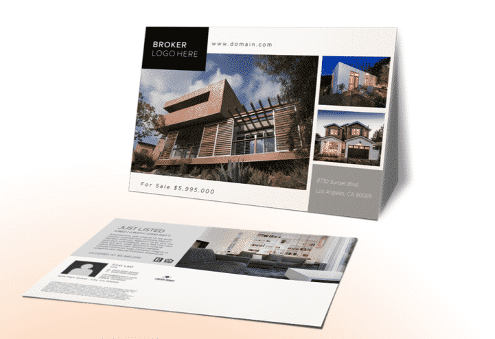 Just Listed Real Estate Postcard - Example