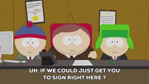 gif meme If we could just get you to sign right here