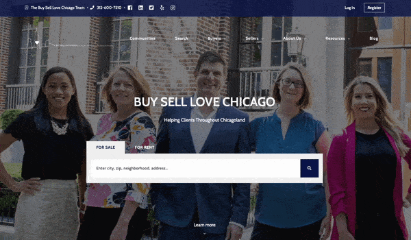 Buy Sell Love Chicago - real estate website