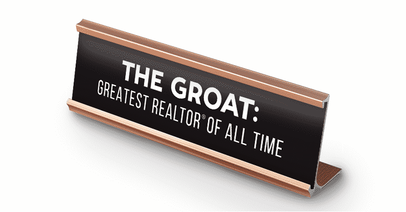 The Greatest Realtor Of All Time Nameplate