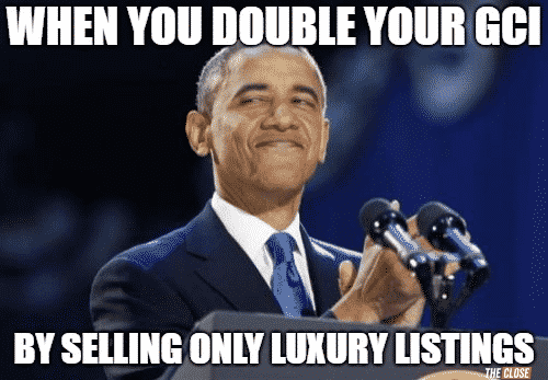 Luxury listings meme
