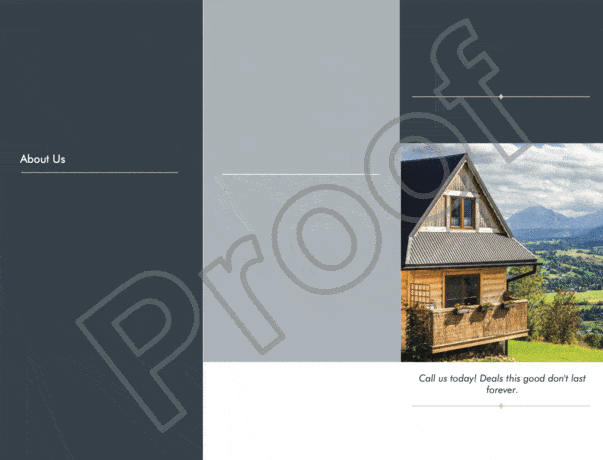 Vistaprint Z-Fold Featured Property Brochure