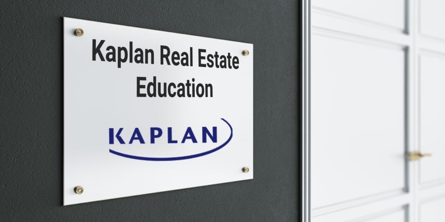 Kaplan Real Estate Education sign board