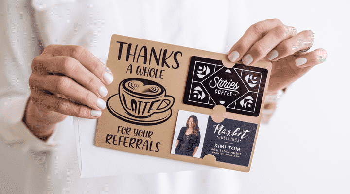 Coffee shop gift card from Market Dwellings