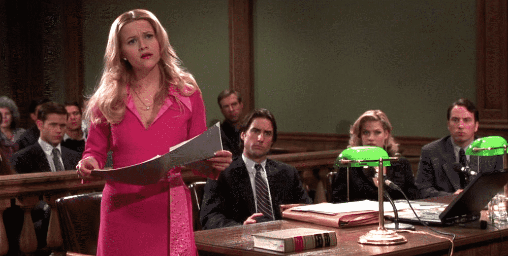 Legally Blonde in court