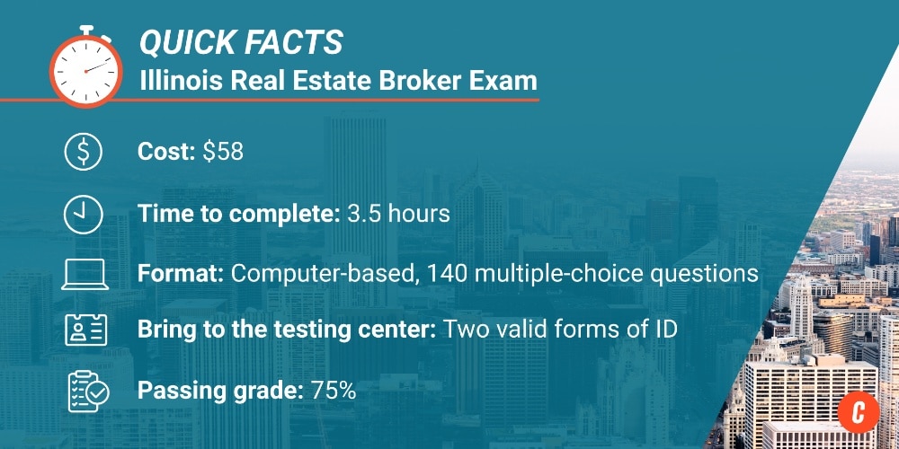 Illinois Managing Broker Exam Quick Facts