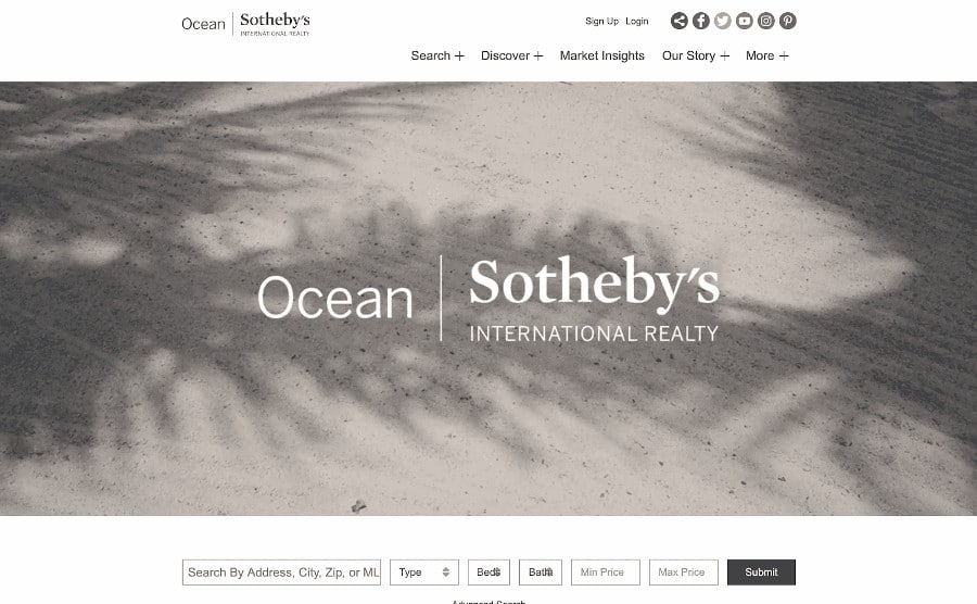 Ocean, Sotheby’s International Realty website