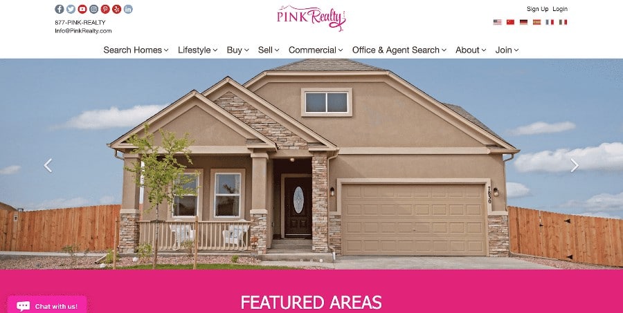 Pink Realty Website