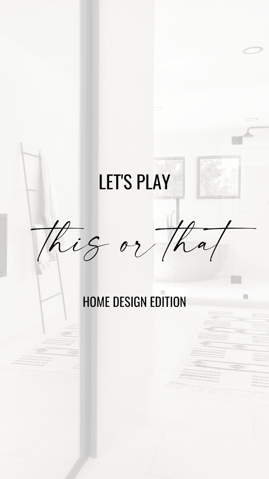 This or That Home Design Instagram Story