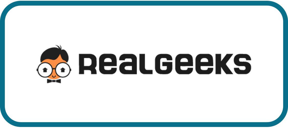 logo for real estate lead generation company RealGeeks