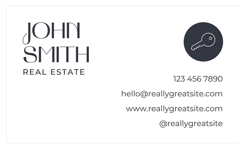 Canva Pro real estate business cards templates