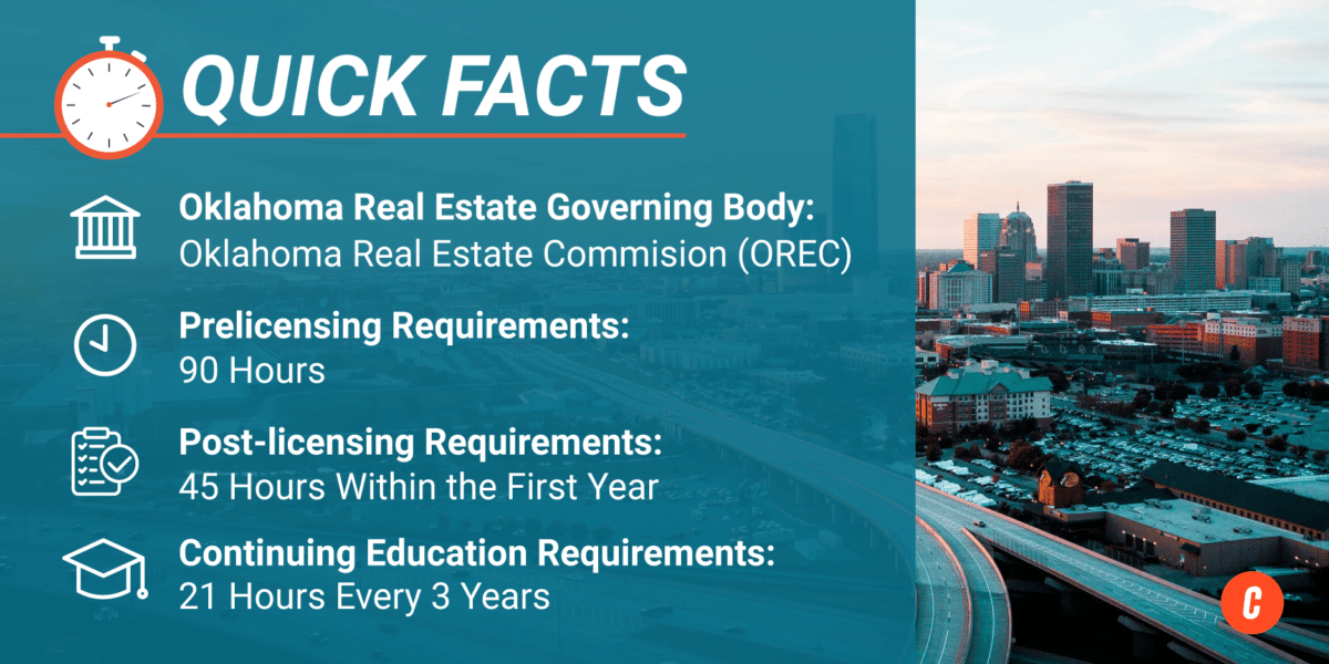Infographic: Quick Facts About Getting & Staying Licensed as a Real Estate Agent in Oklahoma