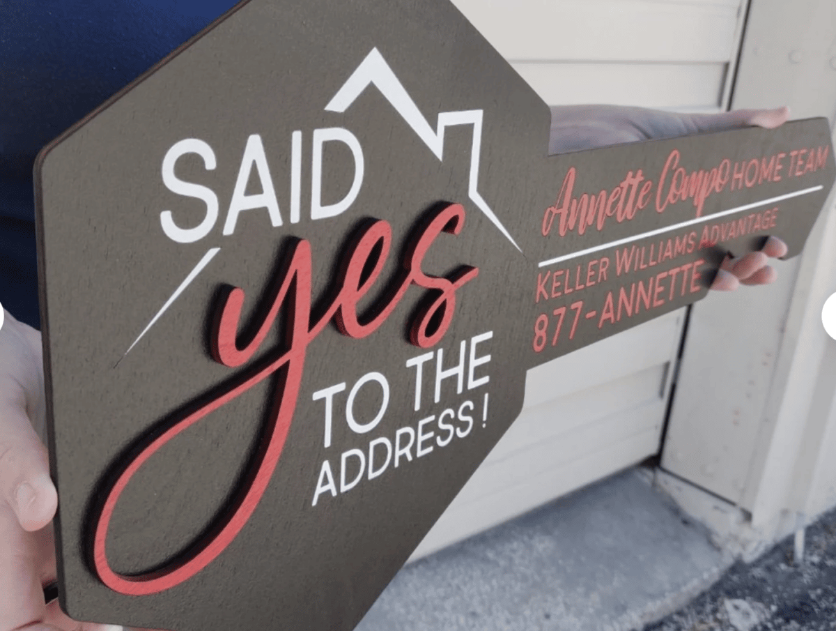Say Yes Real Estate Sign
