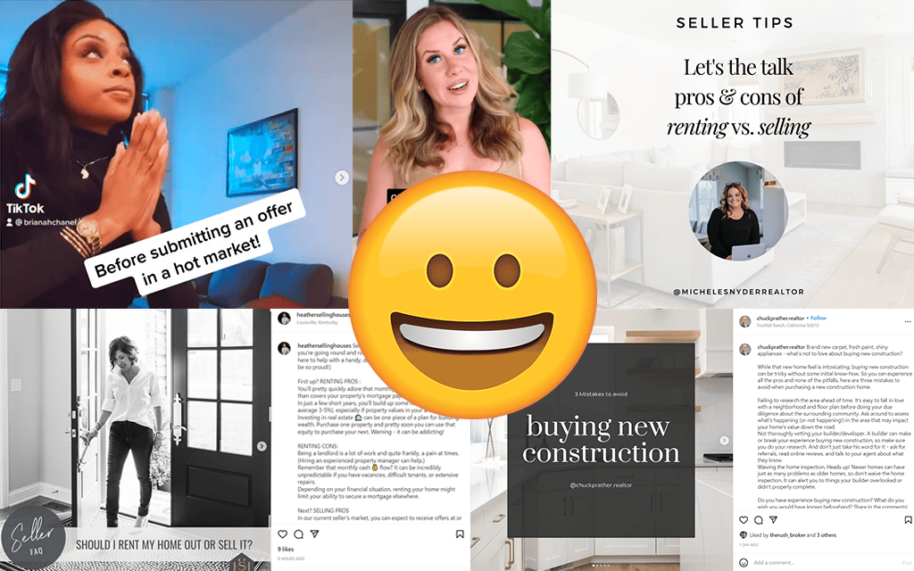 147 Real Estate Social Media Post Ideas for 2022 (+ Viral Examples)