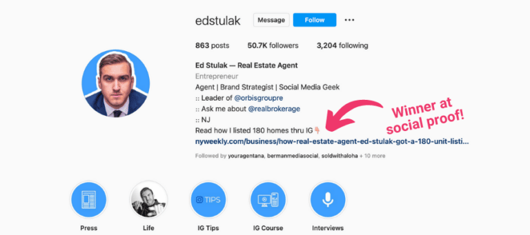 20 Gorgeous Instagram Bio Examples For Real Estate Agents That Inspire