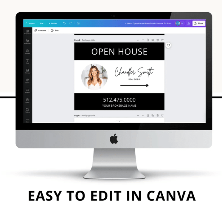 Canva Template Real Estate Signs