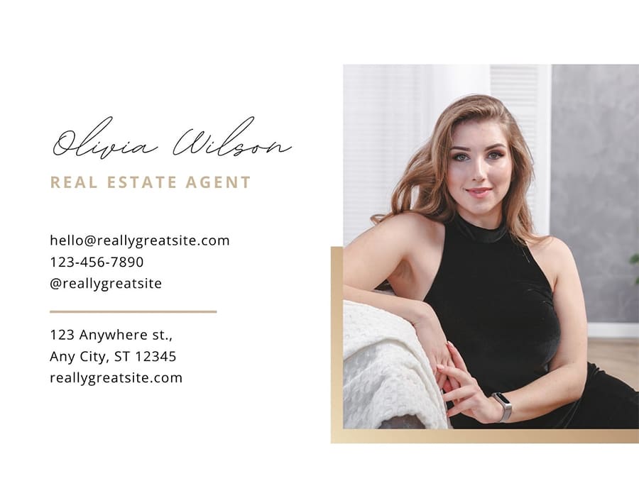 New agent postcard template from Canva