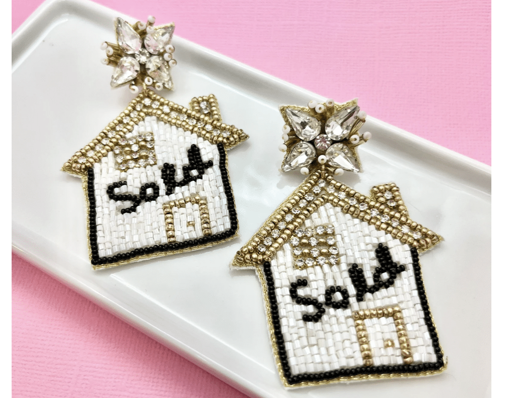 consider giving these sparkling earings, number sixteen in our list of gifts for Realtors.