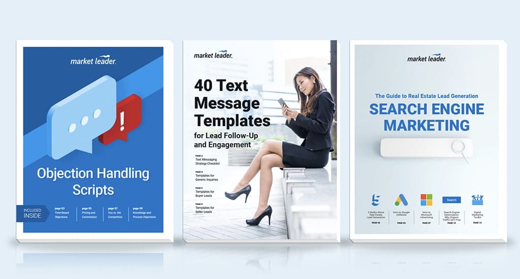 Market Leader includes tons of resources from scripts to guides to help you increase your ROI