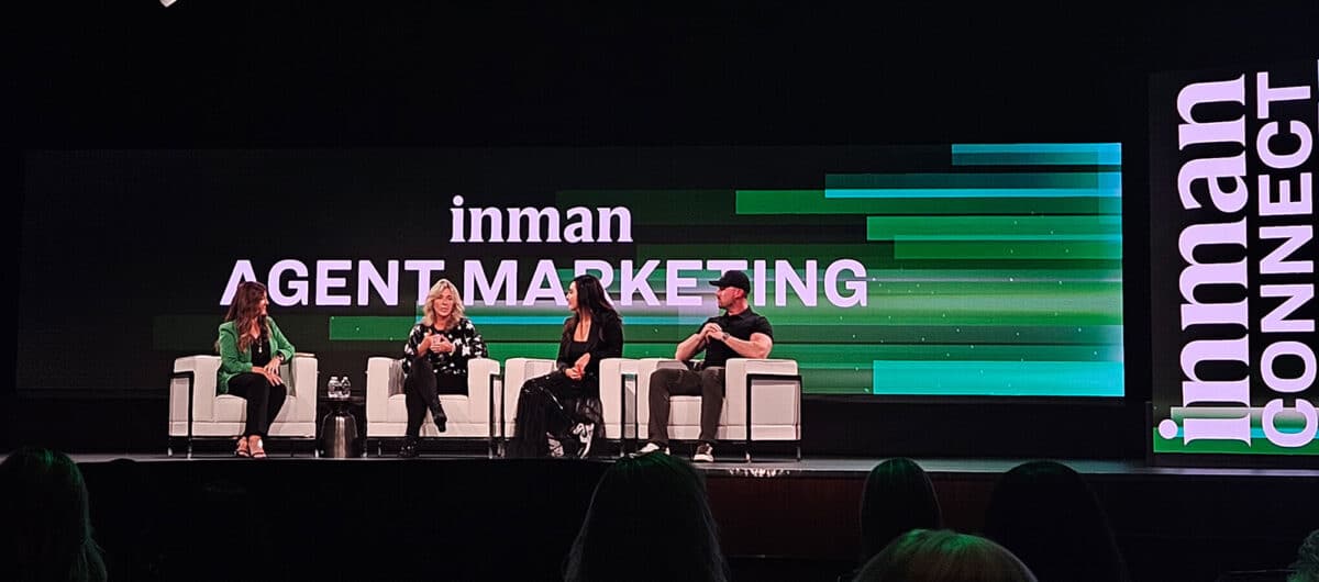 Panel of gour people on stage at Inman Connect Las Vegas 2023