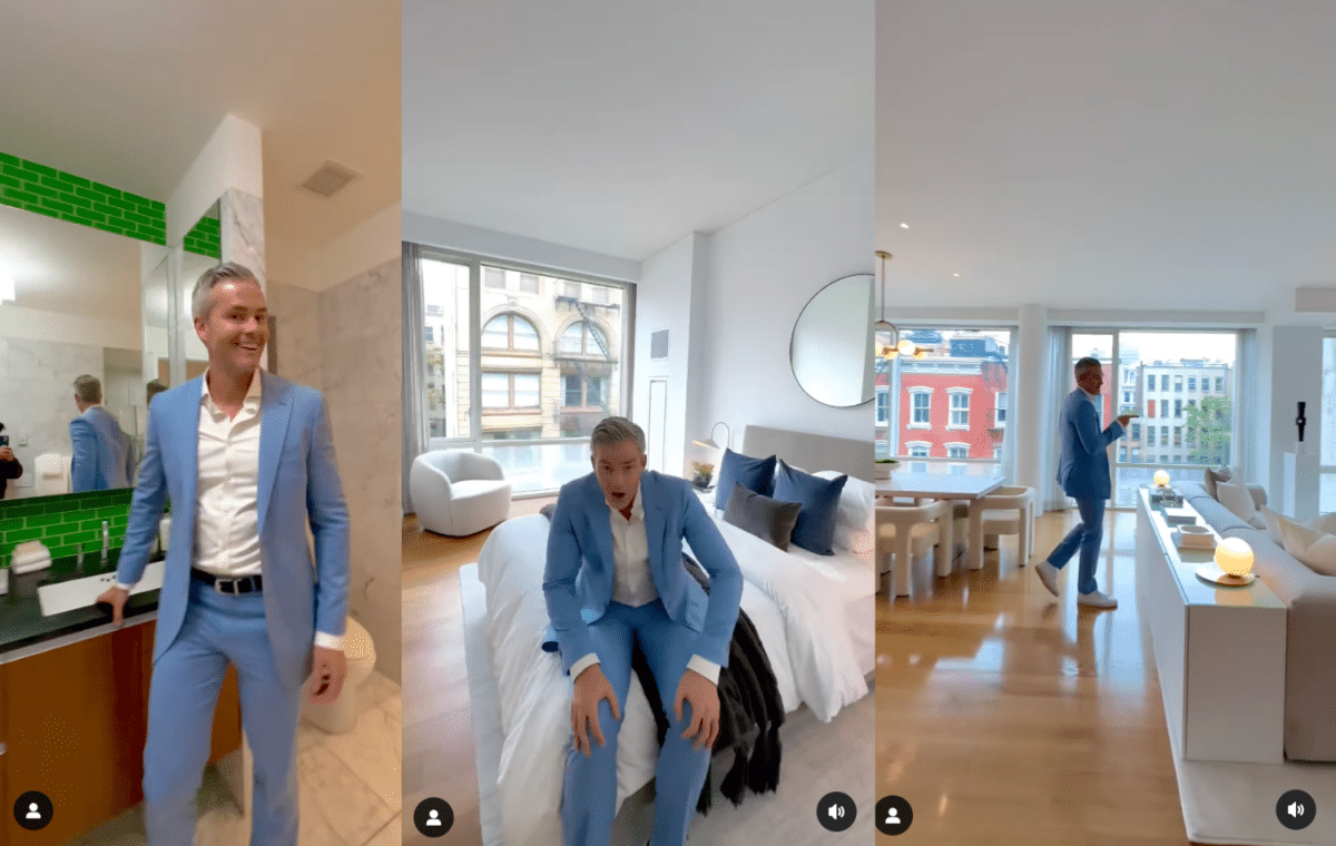 Ryan Serhant shows off his walkthrough video skills in this fast-paced vertical video