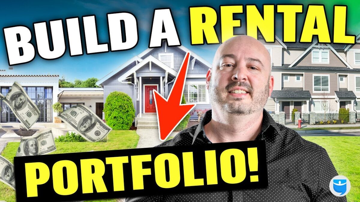 Bigger Pockets YouTube Channel; image of David Greene in front of a few houses, caption "Build a Rental Portfolio!"