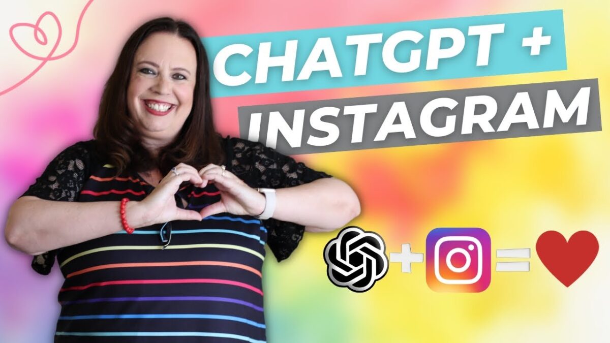 Katie Lance YouTube Channel; caption "ChatGPT + Instagram"