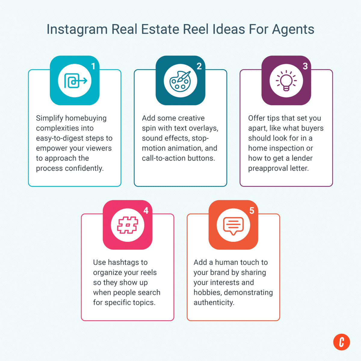 instagram real estate reel ideas for agents.