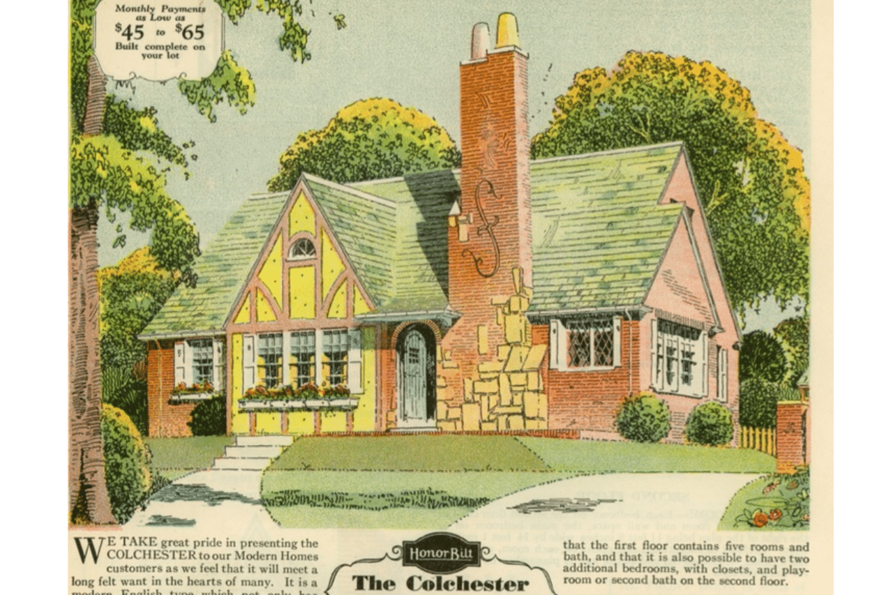 A copy of The Colchester house from a Sears catalog